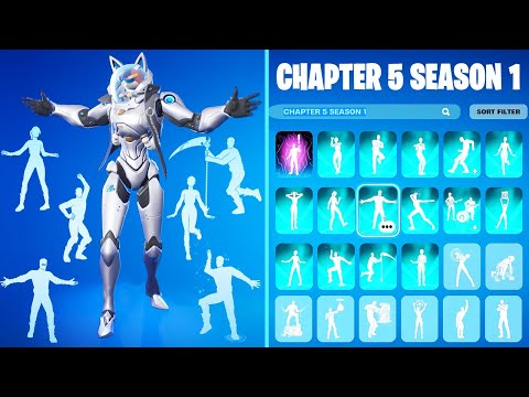 All Fortnite Chapter 5 Season 1 Dance & Emotes (Carefree, Jubi Slide, Rain Check, Popular Vibe)