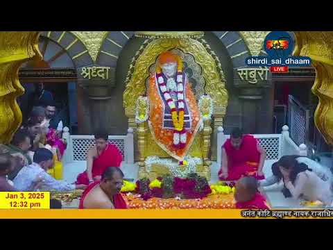 Sai Baba Live Darshan Today 3 January 2025 | Live From Shirdi 2025-01-03