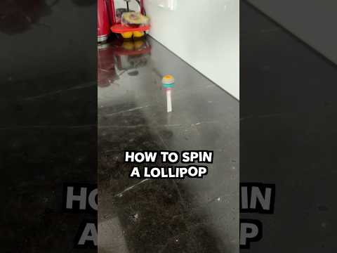 I never knew this trick was possible! #satisfying #lollipop #viral #spinning #chupachups #wow