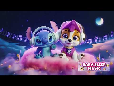 Baby Lullaby💤, BABY SLEEP MUSIC Stitch and Paw Patrol Babies Intelligence Stimulation🌙