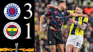 Fenerbahçe vs Rangers 1-3 | Extended Highlights | Europa League 2025