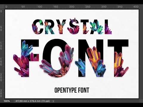 Crystal Inside Font