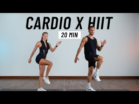 20 MIN INTENSE HIIT WORKOUT - ALL STANDING - Full Body, No Equipment, No Repeats