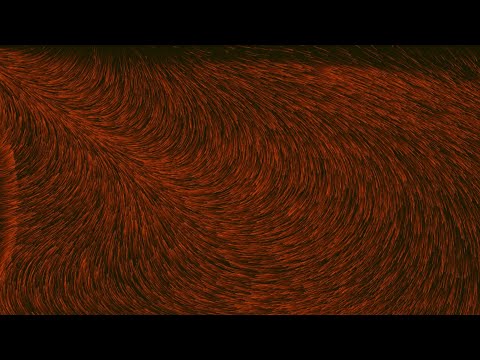 Orange Particles Flowing | 4K 60FPS Relaxing Screensaver | 1 Hour Soothing Visuals