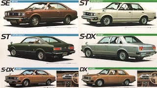 1978.9.＜2代目(2nd)＞CARINAカリーナA4前期18R-G/2T-G丸目トヨタ千葉真一TOYOTAカタログ昭和53年