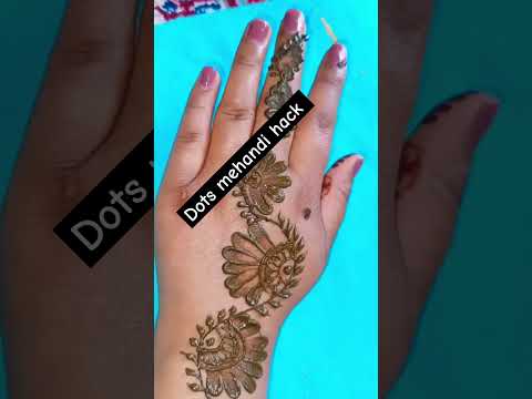 dots mehandi hack ✅👍।।