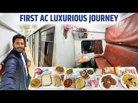 NON Stop 12438 Secundarabad Rajdhani with Unlimited food || Back to Back train Crossings