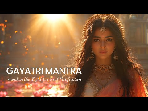 ☀️108 TIMES: Golden Rays: Gayatri Mantra for Positivity & Joy 🌞