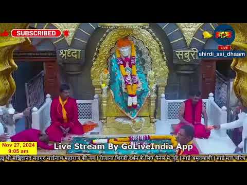 Sai Baba Live Darshan Today 27 November 2024  | Live From Shirdi