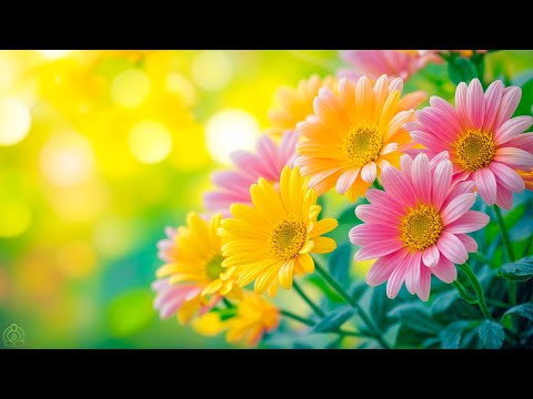 Relaxing Piano Music with Blooming Flowers🌸Peaceful Nature Scenes for Stress Relief &Deep Relaxation