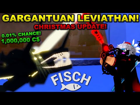 Catching The *SUPER RARE* Gargantuan Leviathan (Limited Northern Star Serpent) In Roblox Fisch!