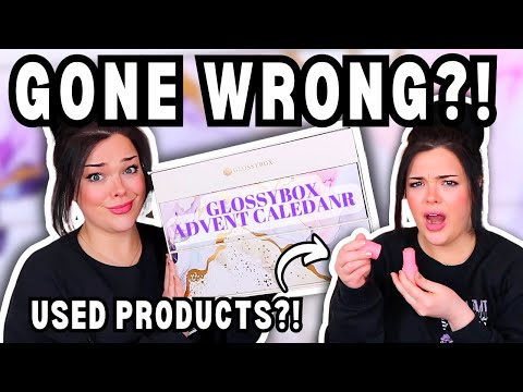 GLOSSYBOX GONE WRONG?! I Made a MISTAKE!? | GlossyBox Advent Calendar