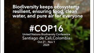 Biodiversity #Cop16 Cali, Colombia.