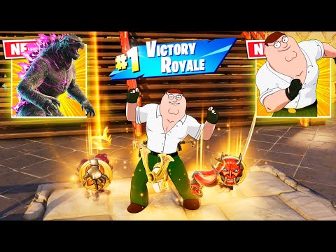 PETER GRIFFIN (GODZILLA PORTAL) vs NEW 3 MEDALLIONS & MYTHIC’S CHALLENGE (FORTNITE CHAPTER6)