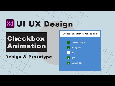 Checkbox  Animation in XD | adobe XD Prototyping | adobe XD tutorial