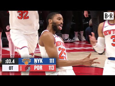 Mikal Bridges Buzzer-Beater for the Win 🚨 Knicks vs. Trail Blazers WILD OT Ending