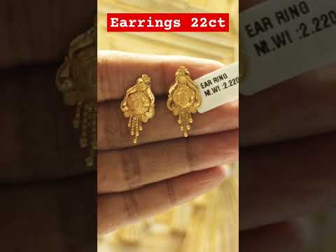 Earrings 22ct#youtubeshorts #goldjewellerydesigns #goldjewellery #accessories #earrings #jewellery