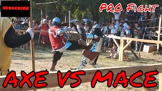 AXE VS MACE pro fight - global mace fight - global axe fight - mma m1 -  m1 medieval - fight #25