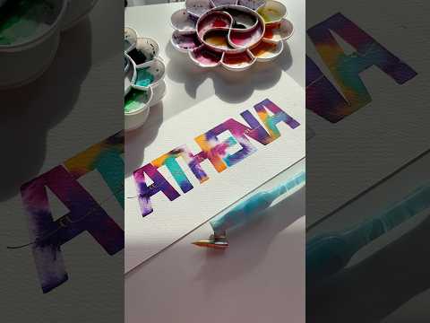 A T H E N A 🩷 #letters #names #idea #process #athena