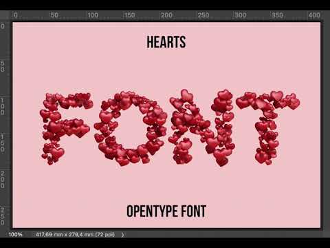 Hearts Font