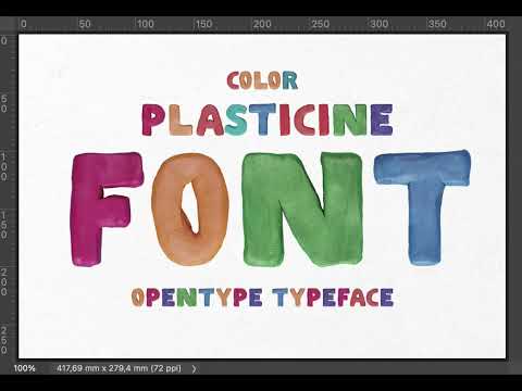 Color Plasticine Font