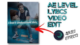 Alight motion lyrics video editing tutorial | how to create lyrics video in alight motion.