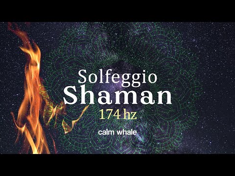 Solfeggio 174 hz & Shaman Drum Journey🌙 Virgo New Moon Meditation - Slow Down | Calm Whale