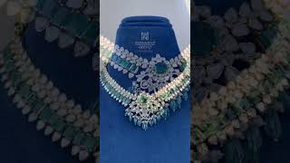 Polki Necklace with Emeralds | Mangatrai Neeraj