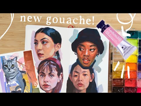 New gouache, New Brushes, & New Techniques!