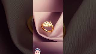 new design gold ring#gold #goldringdesign #shorts #jewellerydesign #viralvideo 😂