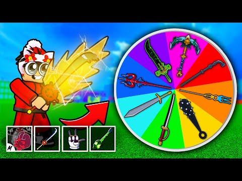 ⚔ I Used Random Swords Wheel in Blox Fruits to Fight YouTubers!