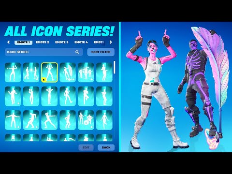 ALL ICON SERIES EMOTES IN FORNITE