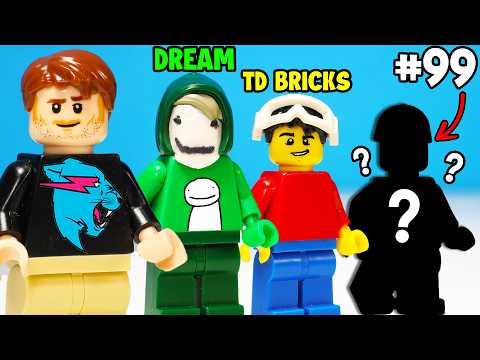 I Built 100 FAMOUS YouTubers in LEGO