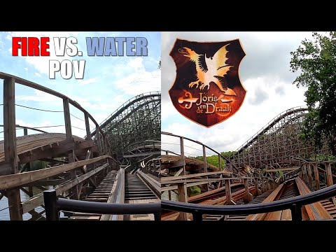 Joris en de Draak POV (Fire vs. Water, 2024), Efteling GCI Racing Wood Coaster | Non-Copyright