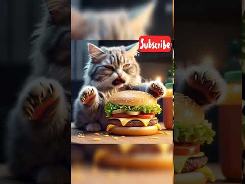 cat burger#cat#cat vedeo#eating#viralshots #shots #shotsfeed #tranding