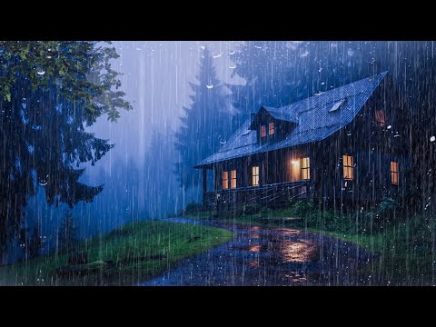 Fall Asleep With The Soothing Sounds Of Rain And Thunder | ASMR, Study, RELAX with Rain Sounds