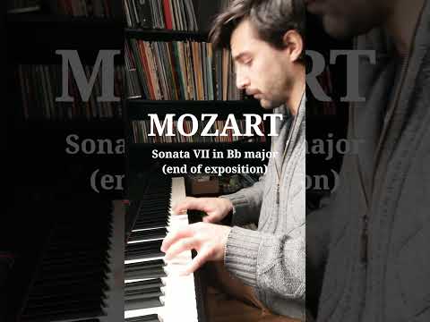 Mozart - Sonata VII in Bb Major (end of exposition)