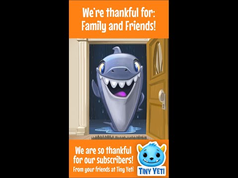 We're thankful for the support for our new preschool channel Tiny Yeti! Happy Thanksgiving! #shorts