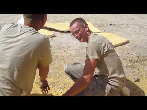 DESTROYING a wall in Afghanistan