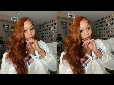 hair vlog: *must have* dark copper side part frontal wig | precurled & plucked | ft. alipearl hair