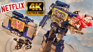 NETFLIX TRANSFORMERS SOUNDWAVE 4K Review of Earthrise Soundwave (Walmart Exclusive Transformers)