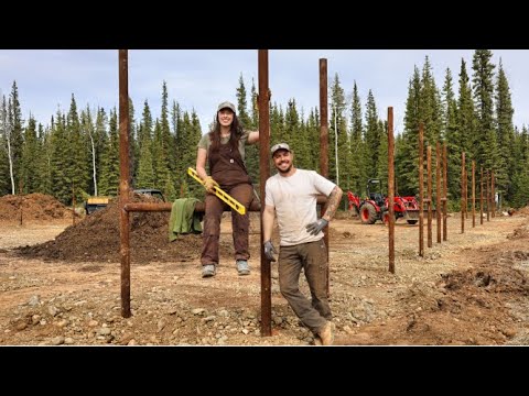 Building a Steel Pipe Garden Fence | Notching, Welding & Setting Posts