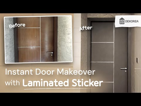 Instant Door Makeover! Looks New In A Day With Door Laminated Sticker by Dekorea