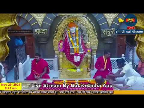 Sai Baba Live Darshan Today 29 November 2024  | Live From Shirdi