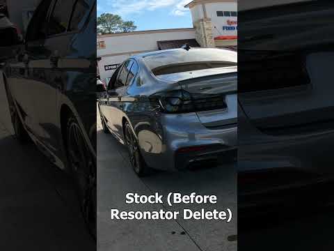 2020 M550I BMW Resonator Delete (X-pipe) Exhaust Sound Before & After #mpower #m550i #exhaust