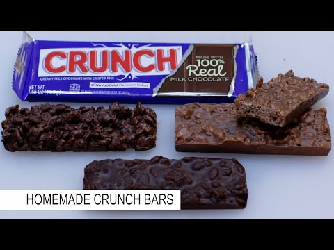 Homemade Crunch Bars Recipe