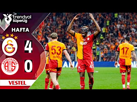 Victor Osimhen GOLÜ | Galatasaray - Antalyaspor 4-0 | MAÇ ÖZETI | Trendyol SüperLig 2-25 |