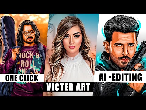 Create Victor Art Image Just One Click | Cartoon Photo Editing in mobile AI Avatar Photo Editing