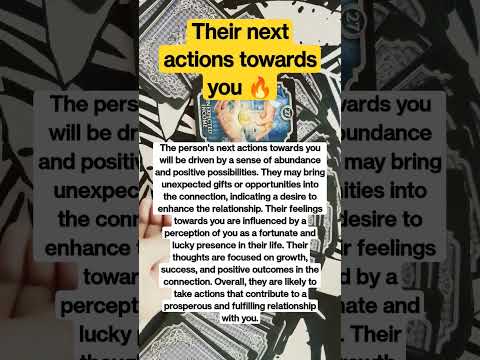 Their next actions towards you 🔥 #nextactions #tarot #love #crush #shortsviral