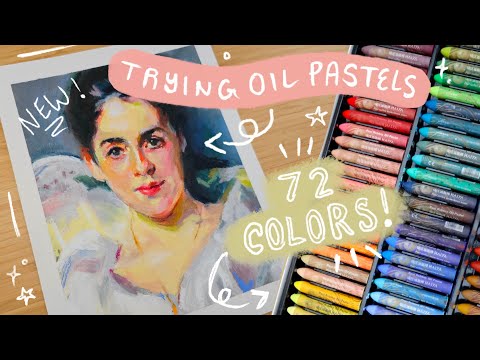 Trying Oil Pastels | Sargent Portrait Study